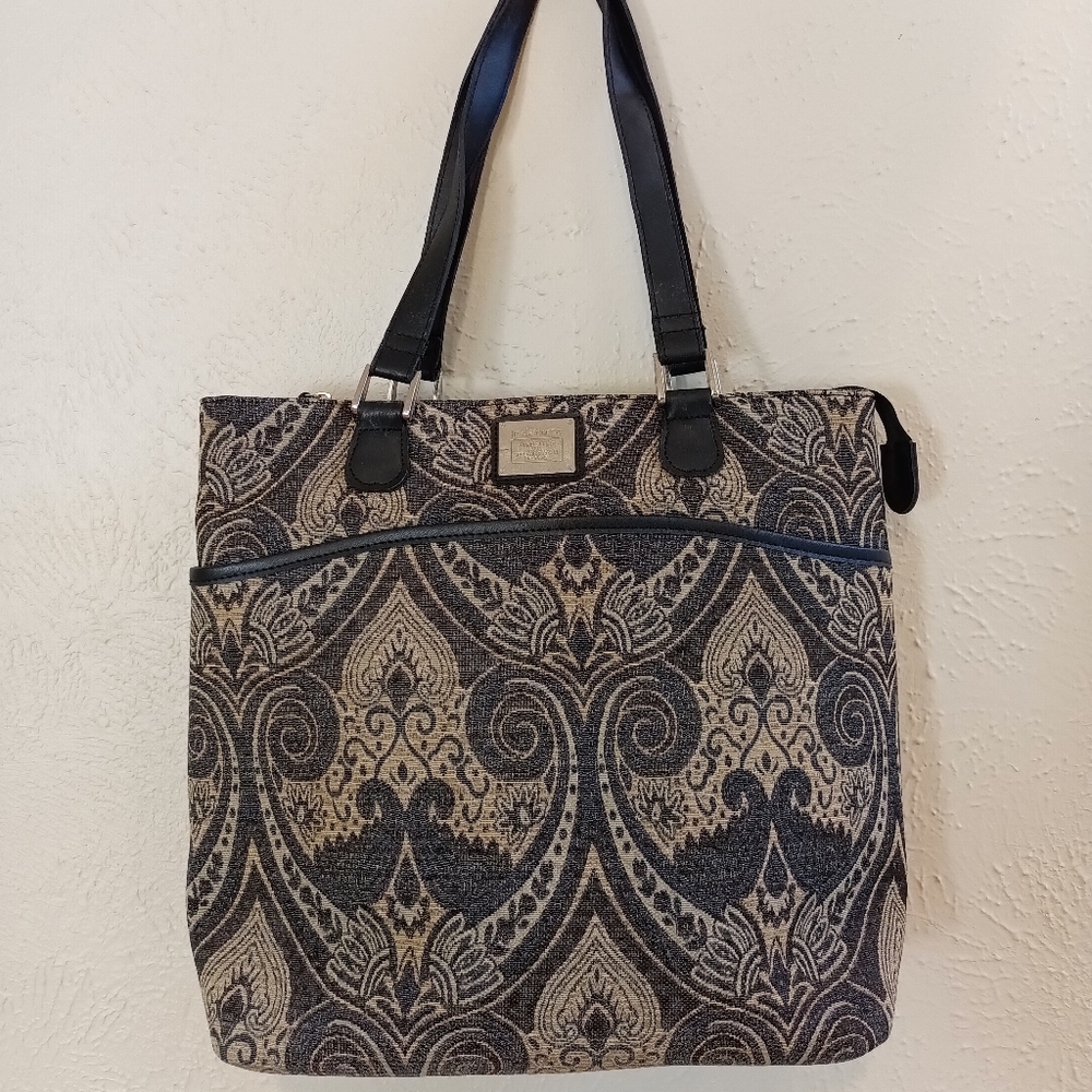 Liz Claiborne Paisley tote bag